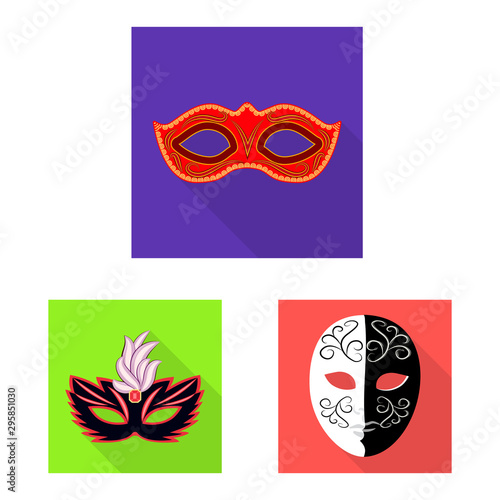 Vector illustration of luxury and celebration sign. Collection of luxury and hide stock vector illustration.