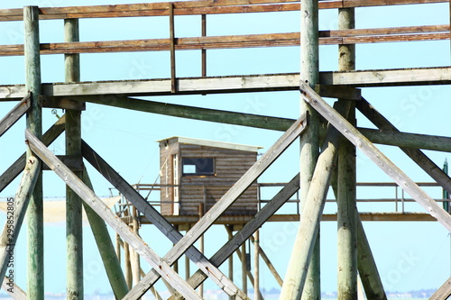 maisons de pêche carrelets typiques photo