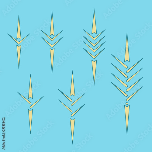 rowing boat icon set isolated. olympic classes