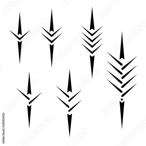 rowing boat icon set isolated. olympic classes