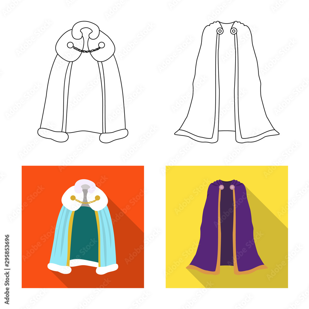 Isolated object of material and clothing logo. Collection of material and garment stock vector illustration. Isolated object of material and clothing logo. Collection of material and garment stock vector illustration.