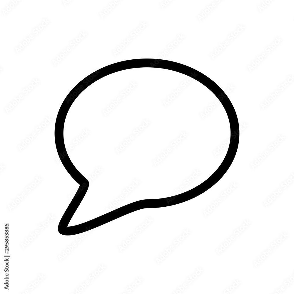 Bubble Speech Symbol Icon Vector Design Illustration EPS 10 Bubble Speech Symbol Icon Vector Design Illustration EPS 10