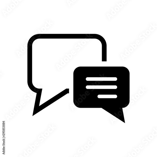 Bubble Speech Symbol Icon Vector Design Illustration EPS 10