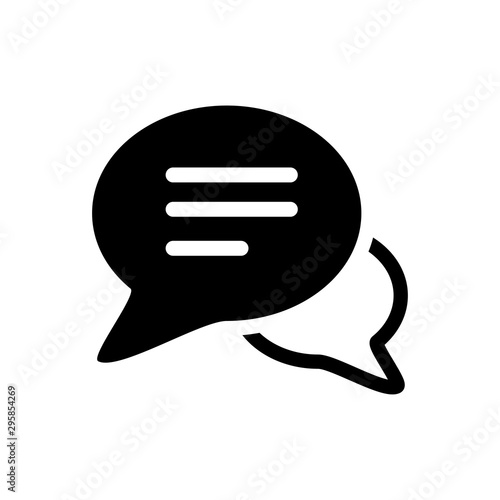 Bubble Speech Symbol Icon Vector Design Illustration EPS 10