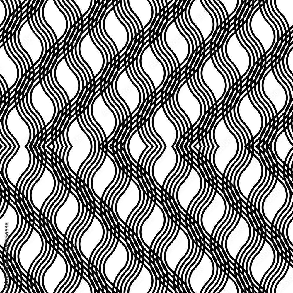 Design seamless monochrome zigzag pattern Design seamless monochrome zigzag pattern