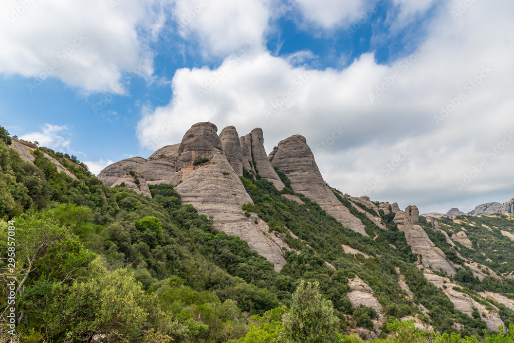 Mountains in Montserrat, Catalonia Spain
