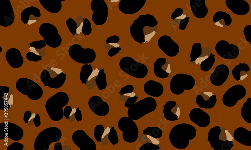 Leopard print design. Animal skin pattern.