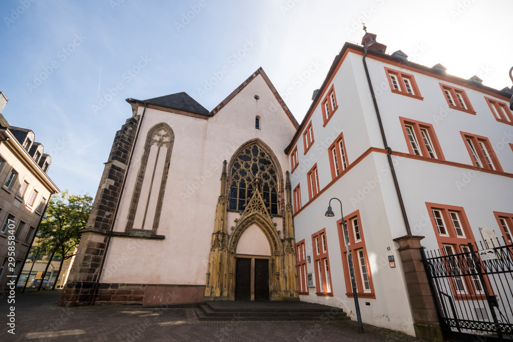 Trier, Germany. The Jesuitenkirche (Jesuit Church) or Dreifaltigkeitskirche (Holy Trinity Church),