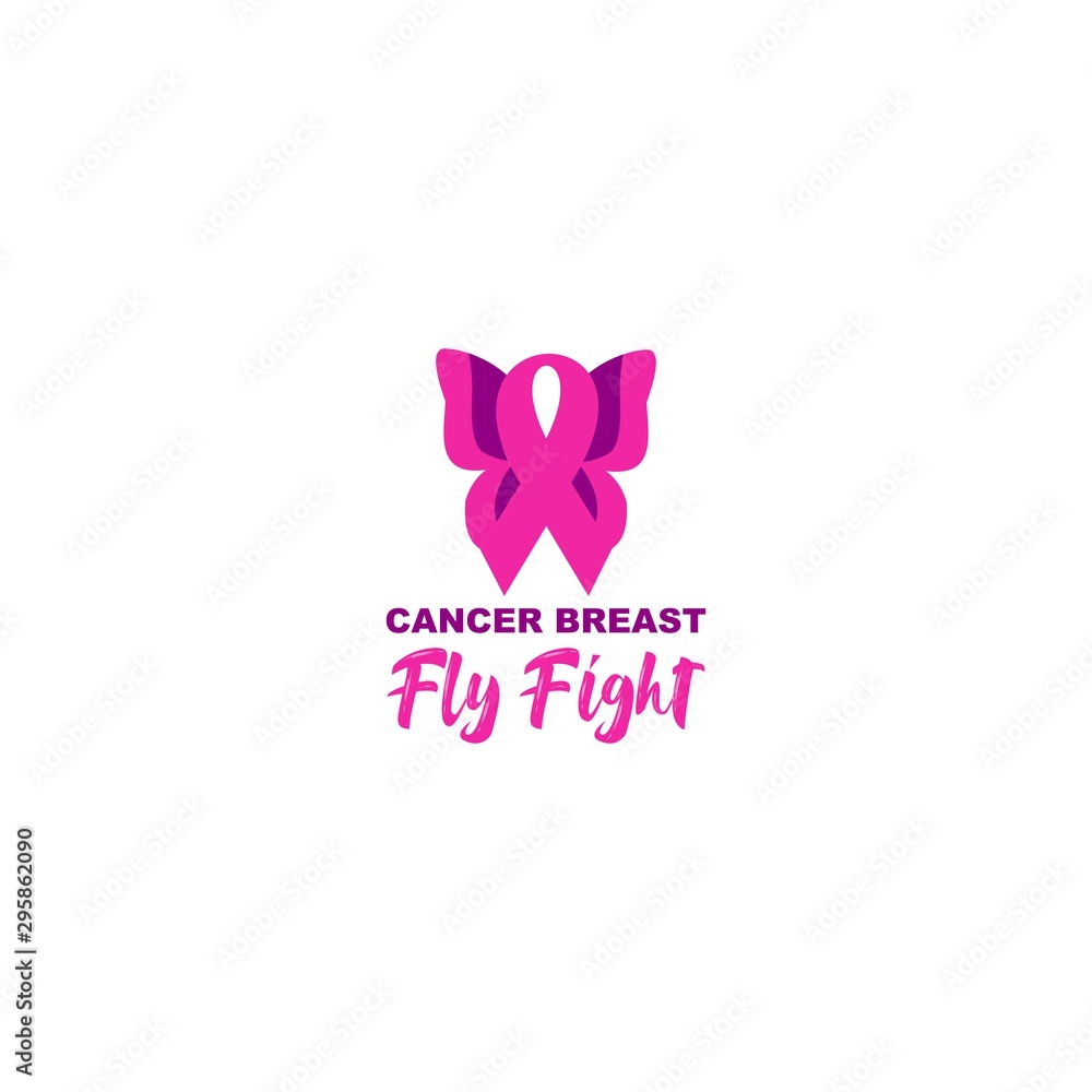 fly fight breast cancer awareness design
