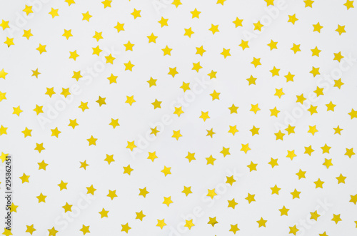 Yellow stars on white background