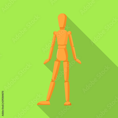 Vector design of dummy and male logo. Web element of dummy and tailor stock vector illustration.