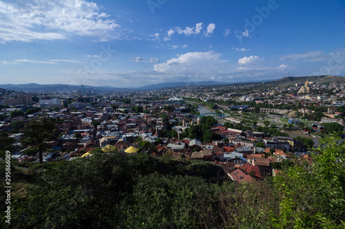Fototapeta Naklejka Na Ścianę i Meble -  City Landscape, View From Above. 