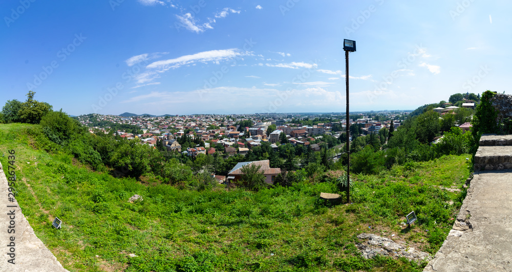 Fototapeta premium City Landscape, View From Above. 