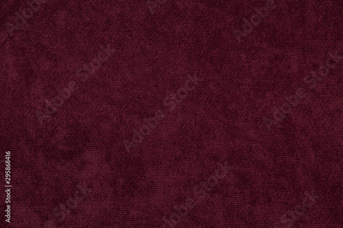 Bild auf Leinwand Velour fabric red background texture