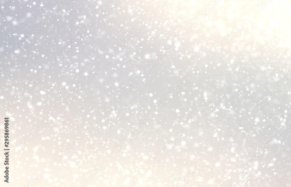 Amazing fluffy snow outdoor template. Attractive winter background. Impressive light graphic. Beautiful subtle illustration. Pastel defocused transition.