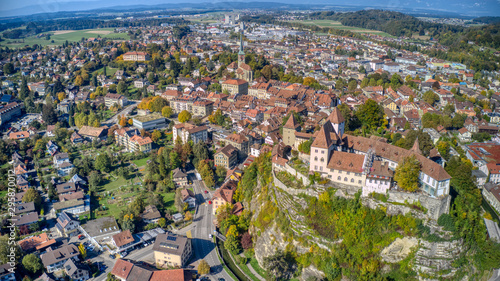 Luftbild von Burgdorf im Kanton Bern