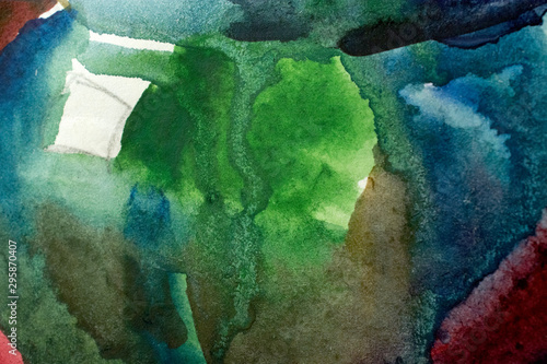Fototapeta Naklejka Na Ścianę i Meble -  abstract watercolor stains grunge background