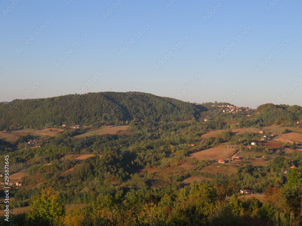 Mountain Rudnik Serbia landscape in autumn mountain range