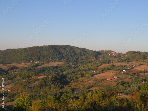 Mountain Rudnik Serbia landscape in autumn mountain range