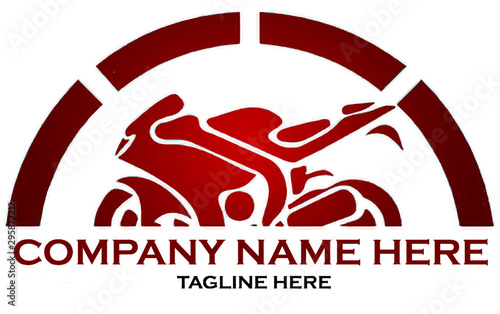 Bike logo design vector, Motorcycle logo template, Creative bike logo design. Easily editable template