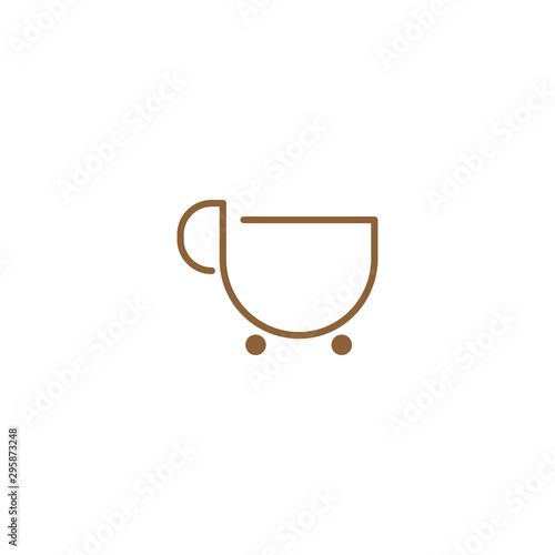 Coffee Shop graphic design template simple illustration © Mily Studio