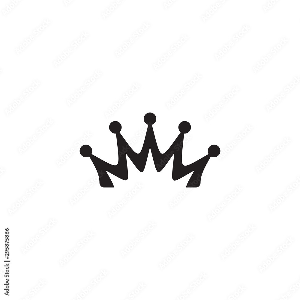 Crown icon logo design vector template Crown icon logo design vector template