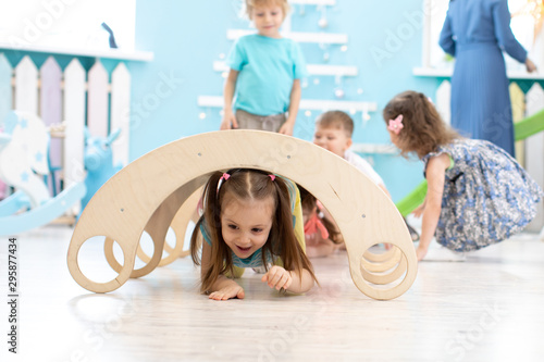 Children play in kindergart...