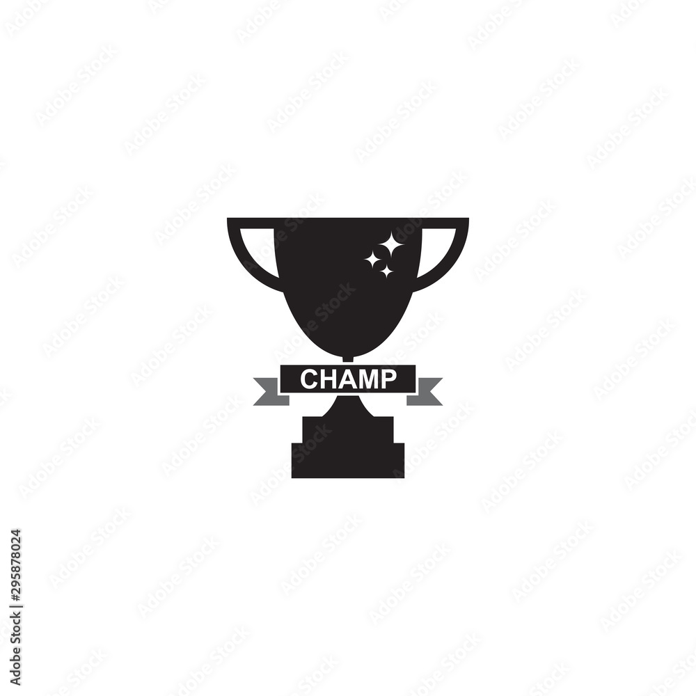 Trophy logo design vector template Trophy logo design vector template