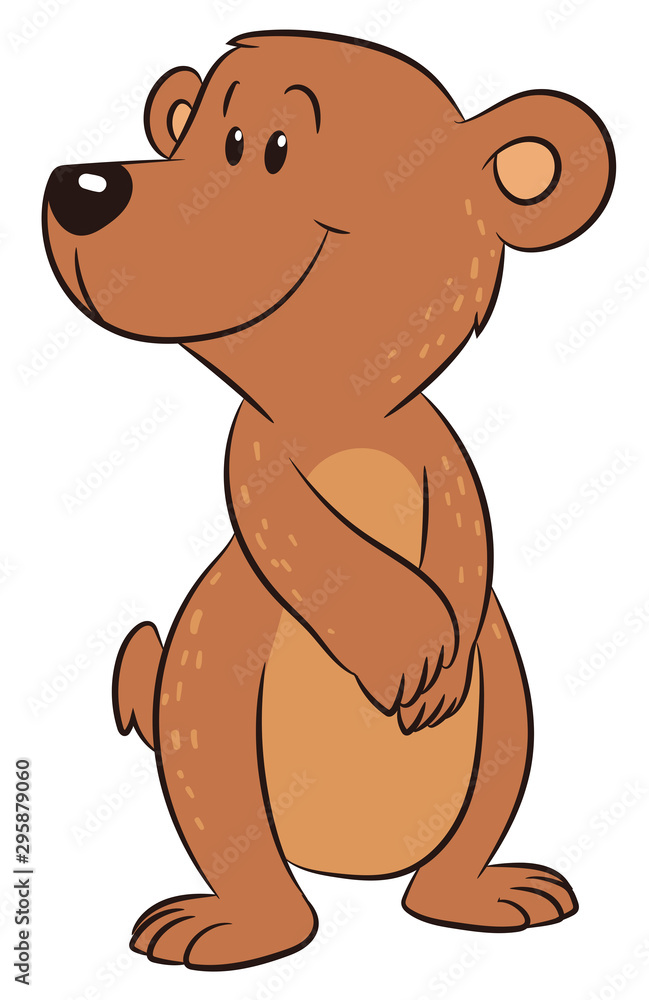 Obraz premium Niedlicher Bär - Vektor-Illustration