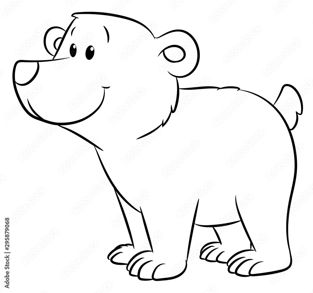 Niedlicher Bär - Vektor-Illustration Niedlicher Bär - Vektor-Illustration