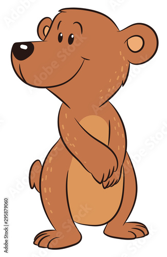 Niedlicher Bär - Vektor-Illustration