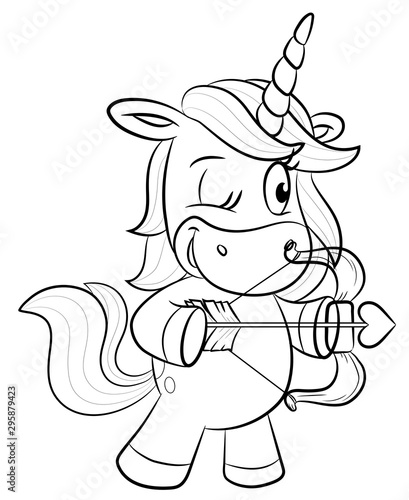 Einhorn Sternzeichen Schütze - Vektor-Illustration