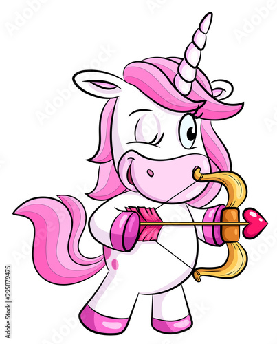 Einhorn Sternzeichen Schütze - Vektor-Illustration