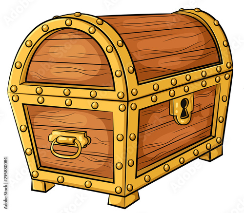 Niedliche Schatztruhe - Vektor-Illustration