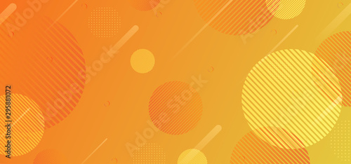 Gradient geometric shape background with dynamic circle abstract