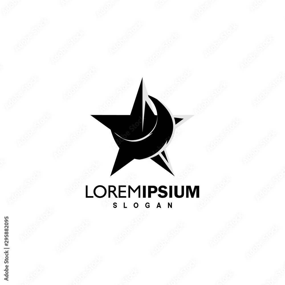 classic star logo design illustration classic star logo design illustration