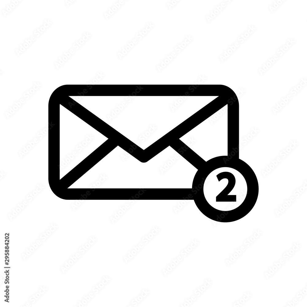 envelope icon trendy flat design envelope icon trendy flat design