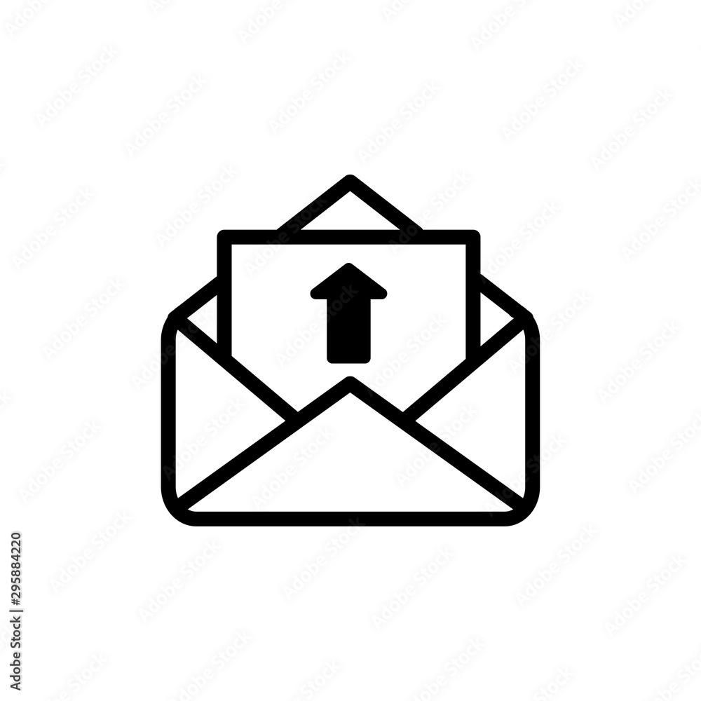 envelope icon trendy flat design envelope icon trendy flat design