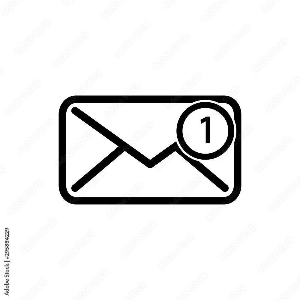 envelope icon trendy flat design envelope icon trendy flat design