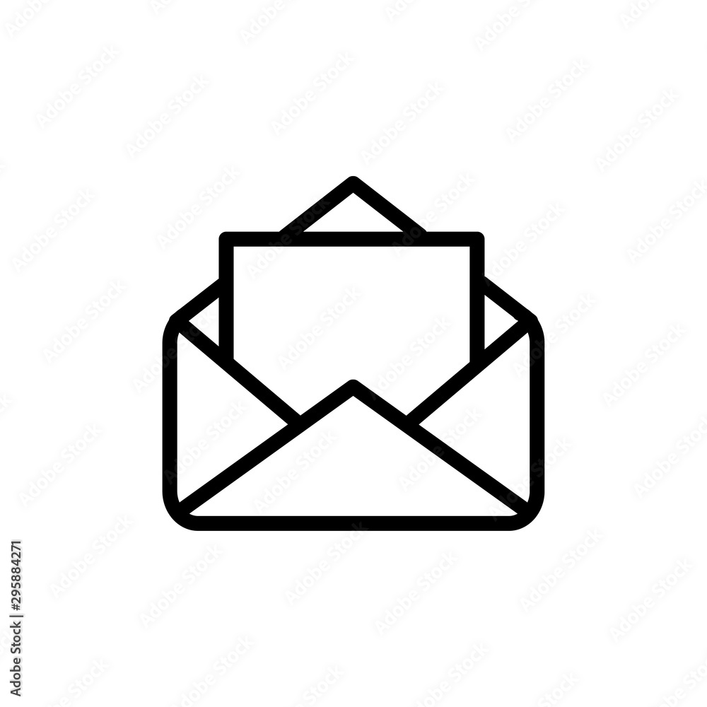 envelope icon trendy flat design envelope icon trendy flat design