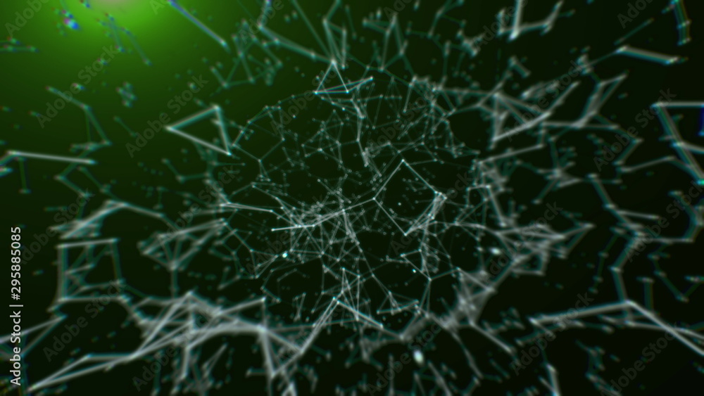 Green Technology Abstract Geometric Background Plexus Green Technology Abstract Geometric Background Plexus