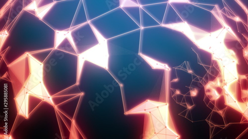 Blue Fire Abstract Background for Media Production