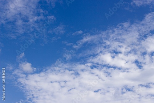 Blue sky and Clouds on Clear Days Background Texture.