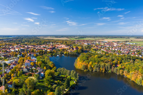 Aussicht auf die Stadt Templin in der Uckermark, Land Brandenburg im Herbst © Tilo Grellmann