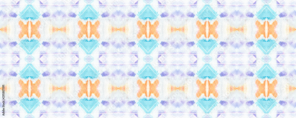 Ikat Seamless Pattern.