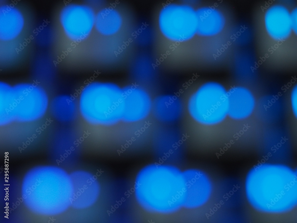 blue light bokeh with black button blue light bokeh with black button