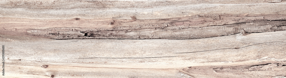 Aged and distressed natural beige wood texture background - obrazy, fototapety, plakaty 