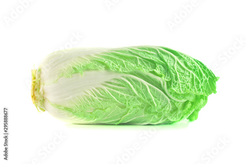 fresh chinese cabbage or napa cabbage isolated on a white background, studio shot