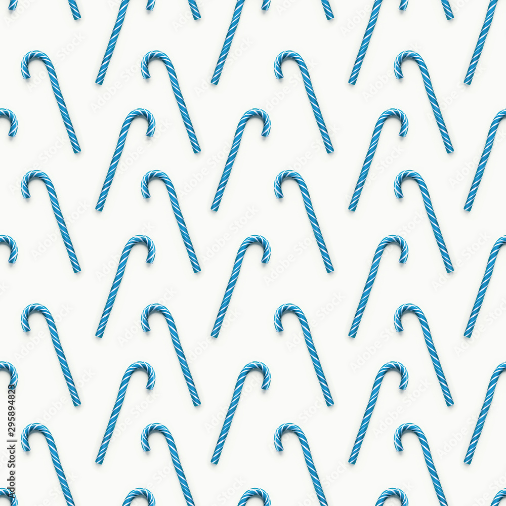 Seamless pattern of Christmas candy cone on white background. Colorful holiday sweet lollipop. Dessert with violet and white stripes. Seamless pattern of Christmas candy cone on white background. Colorful holiday sweet lollipop. Dessert with violet and white stripes.