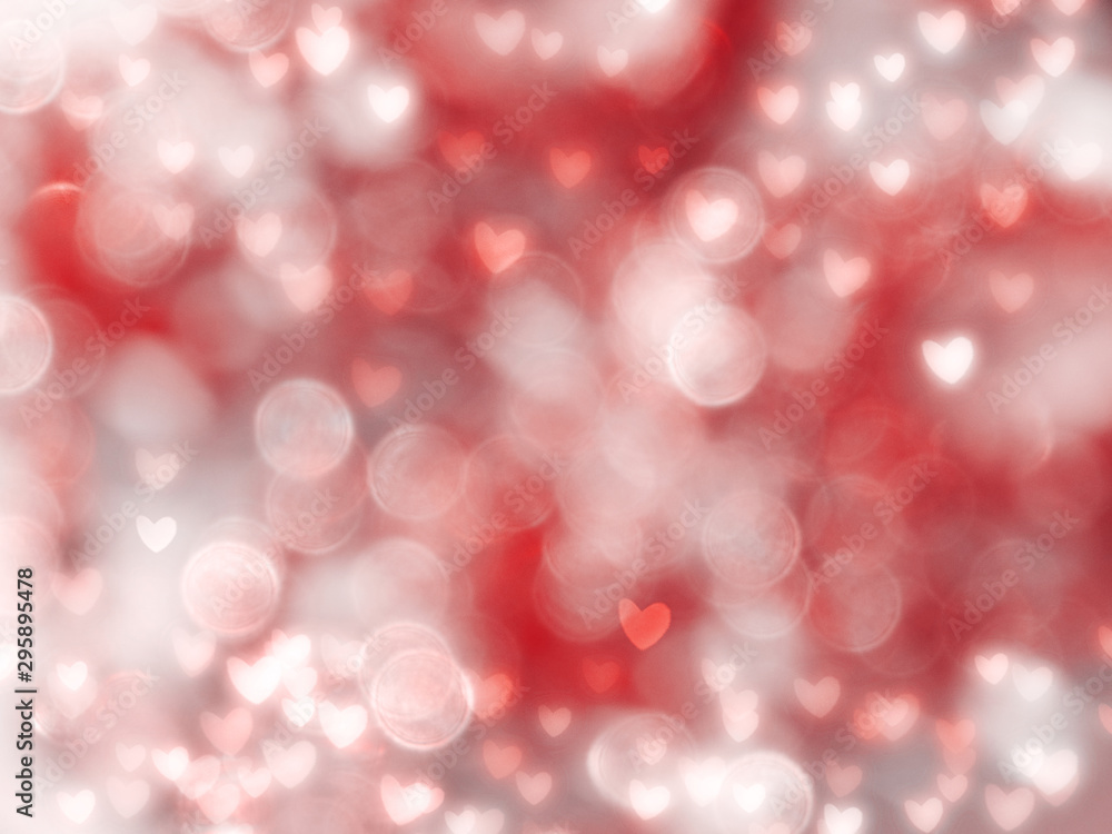 love abstract background shiny hearts colorful blurs